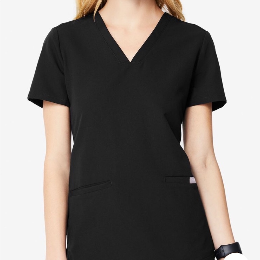 Black Figs Scrub Top XS